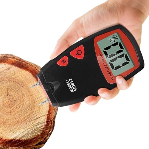 Moisture Meter for Wood - Drywall Moisture Meter for Walls,Water Leak Detectors, Digital LCD Display for Firewood Walls Paper Floor
