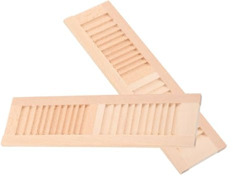 Alasum 10 STK Fensterläden selber Machen Minitür Mini-Türmodell-Spielzeug bastelzeug handwerkskunst Fenster rollos für innen Plantagen-Fensterläden Fensterläden für Desktop-Puppen Holz