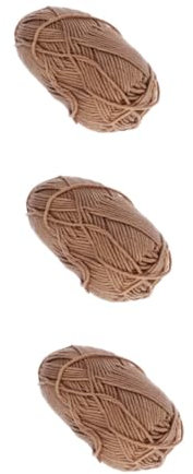 HAPINARY 3stücke Chunky Milch Baumwolle Garn Handgewebtes Häkeln Und Stricken Wolle Für Mützen Schals Und Projekte Khaki Super Weich Und Warm Für Kreative Handarbeiten