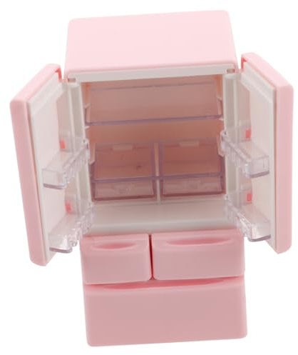 VICASKY Mini Muebles Comida Refrigerador De Juguete Nevera Mini Juguetes para Niños Decoración del Hogar Decoración De Cumpleaños para Niña Mini Juguetes Juguetes para Niños Juguetes para