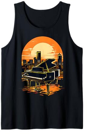 city Sound : un pianiste à queue dans une ville Débardeur