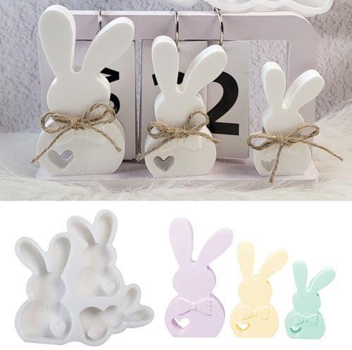 Silikonformen Gießformen Ostern, DIY Hasen Silikonform Ostern, Gießformen Silikon Ostern, Gießformen Silikon Frühling, Silikonform Frühling, Gießform Frühling, für DIY Osterdeko Handwerk