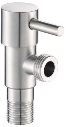 Gettimore 304 Edelstahl Dreieck Ventil Winkel Wasser Absperrventil für Warmwasserbereiter Toiletten Waschbecken
