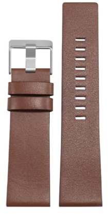 Xzhomfm 22-32mm nahtloses glattes wasserdichtes Kalbleder-Uhrenarmband