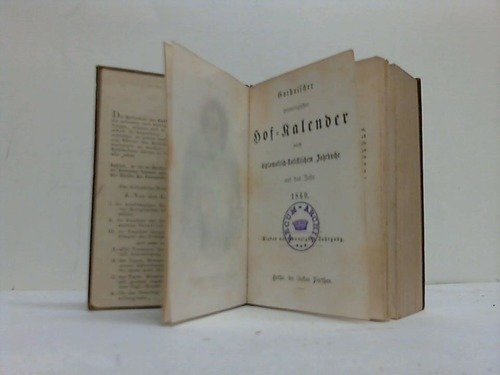 Gothaischer genealogischer Hof-Kalender nebst diplomatisch-statistischem Jahrbuche für das Jahr 1860