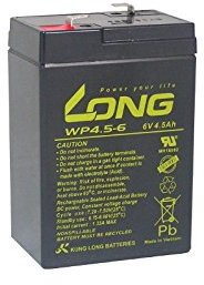 4,5Ah 6V Akku passend für Huanyu HYS 640 6V 4,5Ah AGM Blei Accu Battery wie 5Ah