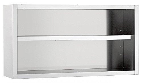 Bartscher Hängeschrank offen 400 mm tief, 1400 mm breit - 313145