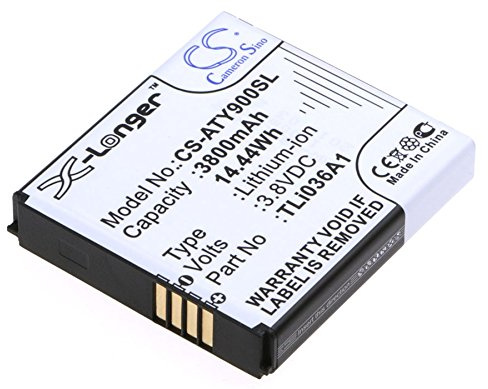CS-ATY900SL Akku 3800mAh Kompatibel mit [Alcatel] One Touch Link 4G+, One Touch Link 4G+ LTE, Y900, OneTouch Y901NB, Y900NB Ersetzt TLi036A1