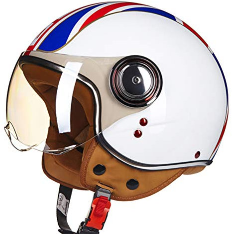 Women Motorcycle Helmet Chopper 3/4 Open Face Vintage Helmet Moto Casque Casco Capacete Men Scooter Motorbike Helmet Helmets for Girls
