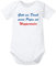 clothinx Gott sei Dank,mein Papa ist Wuppertaler, Lustiges Fussballmotiv Baby-Body Bio Weiß Gr. 74-80