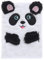 NUOBESTY Notizbuch mit Plüsch-Panda-Muster, weißes Kunstfell, Hardcover-Notizblock für Kinder, Schreibtagebuch, Schule, Schreibwaren