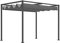 Outsunny Pergola coulissante pergola rétractable 3 x 2 m Structure métal époxy anticorrosion Toile Polyester Haute densité 180 g/m² Incluse Gris