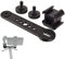 Fotoconic 3 in 1 Triple Cold Shoe Mount Extension Bracket with 1/4 3/8 Adapter for Gimbal Tripod Microphone Stand Bar LED Video Light Holder for GoPro Monopod OSMO Zhiyun Feiyu Gimbal Stabilizer Brand