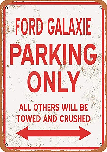 Kexle Blechschild 20,3 x 30,5 cm - Ford Galaxie Parking Only - Vintage Look