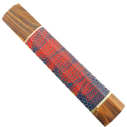 Aibote Honeycomb Resin Knife Handle Desert Ironwood Japanese-Style Octagonal Handles Material Knife Making DIY Tool for Kitchen Chef Fish Filet Knife Outdoor Knives (14)