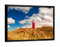 artboxONE Poster mit schwarzem Rahmen 18x13 cm Natur Leuchtturm Insel Texel - Bild Leuchtturm Landschaft Leuchtturm
