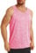 MAGCOMSEN Sleeveless Underwear Vests for Men Outdoor Athletic Sport Top Quick Dry Breathable Sun Protection Summer T-Shirt Pink