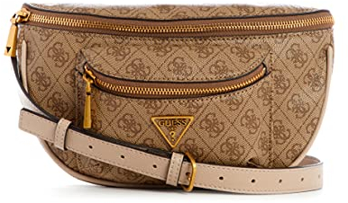 GUESS Manhattan Belt Bag, Ceinture, écharpe, Sac Banane Femme, Logo Latte, Taille Unique
