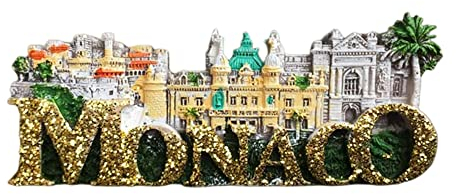 Monaco Kreative Buchstaben Kühlschrank Magnet Reise Souvenir 3D Kühlschrank Dekoration Magnetaufkleber Handbemalt Bastelkollektion