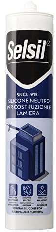 25PZ SILICONE NEUTRO PER LATTONERIA 'SNCL 915' testa di moro ml 310 - (ral 8017)