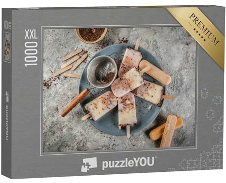 Puzzle 1000 Teile XXL „Tiramisu Popsicles, eine köstliche Erfrischung“ – aus der Puzzle-Kollektion Essen und Trinken