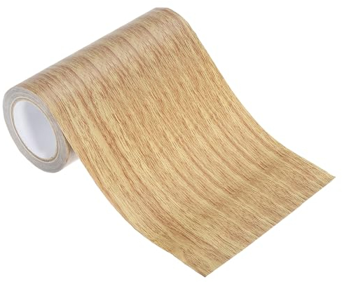 PATIKIL Ruban de Réparation à Motif Bois 6 X15', Ruban Adhésif Autocollant Réaliste Et Texturé Pour Réparer Les Sols, Portes, Tables, Armoires, Bureaux, Couleur Chêne Brun