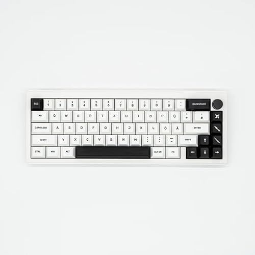 Lootcifer Ikigai Wireless/Wired Mechanical Gaming Keyboard 65% ANSI-DE Layout RGB Hot-Swappable NKRO/Anti Ghosting, Poron Foam, for Win/Mac
