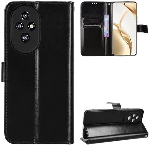 Heioloo Cover per Honor 200 Custodia in Pelle Portafoglio [Slot per Scheda] [Funzione di Supporto] [Magnetico Protettiva Cover]