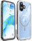 SOKUSIN for iPhone 16 Waterproof Case Magnetic Shockproof - with Camera/Screen Lens Protector, Compatible with Magsafe [360 Full Body Protective] Heavy Duty Dustproof Front and Back Cover 6.1 Clear