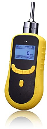 BODORME Air Quality Monitor Portable Pump Suction Ozone Detector, Oxygen Ammonia Gas VOC Analyzer, Carbon Dioxide Concentration Detector(TVOC 0-100PPM)