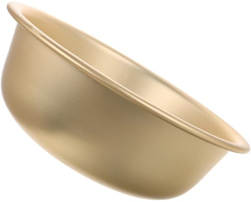 Amosfun Lavabo De Aluminio Cuencos Para Mezclar Cuencos Grandes De Metal Para Preparar Comidas Fondo Plano Para Lavar Platos Ensaladera Frutas Verduras Lavabo Cuenco Para Sopa Para