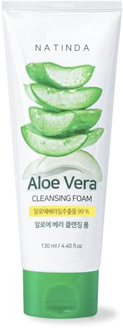 NATINDA Aloe Vera Reinigungsschaum 130 ml mit Aloe Vera Extrakt