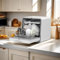 Table Top Dishwasher, Countertop Dishwasher with 6+1 Programmes, Mini Countertop Dishwasher 5L Water Tank, 24H Delay, Dual Water Supply, Air Dry Portable Dishwasher for Apartment, Dorms, RVs