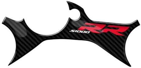 SHQXD Adesivo Serbatoio Adesivi in Fibra di Carbonio per Motocicletta, Piastra Superiore del Morsetto Triplo, per BMW S1000RR M1000RR 2023 2024 2025, Adesivo di Protezione