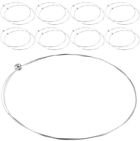 BESPORTBLE 40 cordes de guitare électrique Mi grave (E-1), cordes en acier, pour la pratique quotidienne et les concerts.