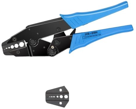 KFGISD, Koaxialkabel SMA/BNC RG58, 59, 62, 174,8, 11, 188, 233 Crimpzange HS-05H/02H/02H1/02H2 Crimper Cutter Stripper Werkzeuge,Isolierte Zange