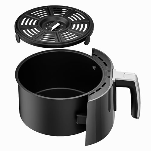 Air Fryer Basket and Crisper Plate for Ninja AF101,Accessories for Ninja AF100 Air Fryer,4QT Replacement Basket,Non-Stick Replacement Parts