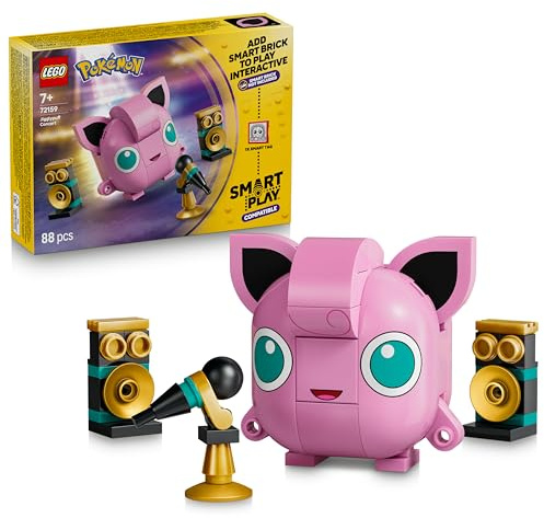 LEGO Pokémon SMART Play: Pummeluff-Konzert - kompatibles interaktives BAU- und Spielset mit SMART Tag und Pokémon Figur - Geschenkidee für Kinder ab 7 Jahren - 72159