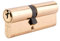 YALE KM3030-PB 1-Star Superior Euro Doppio Cilindro, 3 Chiavi in Dotazione, Alta Sicurezza, in Scatola, Adatto a Tutti i Tipi di Porte, Ottone-3 Tasti (0 Extra), 30:10:30 (70 mm)
