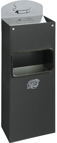 Cenicero Wandmontage kombiniert mit dem Wappen Forti wh 51 anthrazit