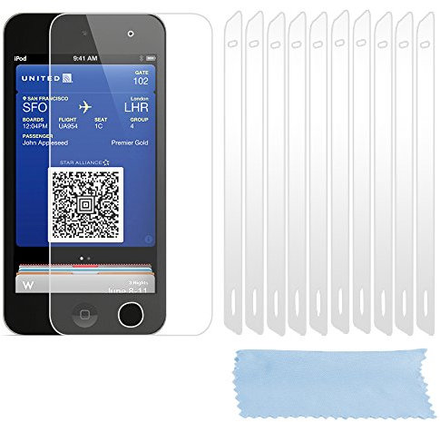 cadorabo Verre Trempé pour Apple iPod Touch 5, 10x Film Transparente Film Protection écran Verre trempé pour Apple iPod Touch 5 Vitre Protection – Protecteurs pour Display
