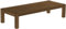 B.R.A.S.I.L.-Möbel Brasilmöbel Couchtisch Rio Kanto 200x80 cm Nussbaum Wohnzimmertisch Holz Tisch Pinie Massivholz Stubentisch Beistelltisch Echtholz Größe und Farbe wählbar