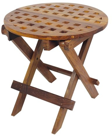 Sea-Club Klapptisch Maritime Möbel Holz H=49cm Ø=50cm