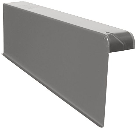 Windschutz-Ortgänge Ortgang Ortgangblech Aluminium 6/16 + Schraube (links, E-Dunkelgrau)