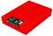WestonBoxes A4 Colourful Transparent Plastic Craft Storage Boxes with Lids for Art Supplies, Paper and Card (Red/Pack of 40)