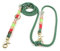 Hundeleine LEAF aus Baumwolltau, Paracord & Leder (Scherenkarabiner, dreifach verstellbar - 100 bis 300 cm)