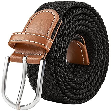Yangbaga Cinturon elastico hombre, Cinturon Trenzado, Unisex Hombres Mujeres Casual Tejido