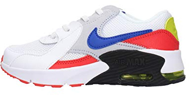 Nike Jungen Unisex Kinder Air Max Excee (ps) Laufschuh, White/Hyper Blue/Bright Cactus/Track Red, 29.5 EU