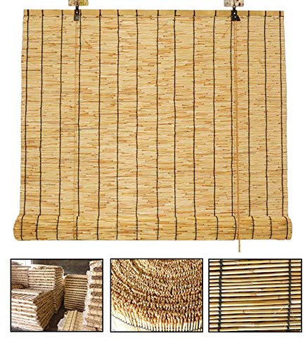 LBYDXD Roller Blind Bamboo, Outdoor Bamboo Roller Blinds - 100cm, Waterproof/Dustproof/Sun Shade/Heat Insulation, For Patio Pavilion Pergola Veranda Garden Awnings, Roller Window Shades