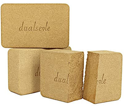 Yogablock Eco aus natürlichem Kork, stabil und rutschfest in Perfekter Größe 22,5 x 14,5 x 7 cm, Rutschfester Korkblock, Block für Yoga auch als 1er oder rabattiertem 2er Set erhältlich (2er)